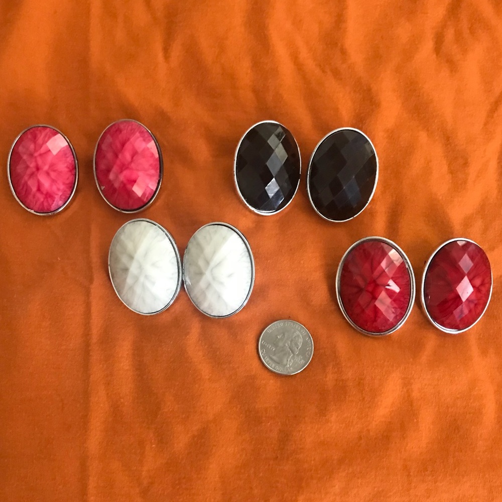 Bundle of studded earrings